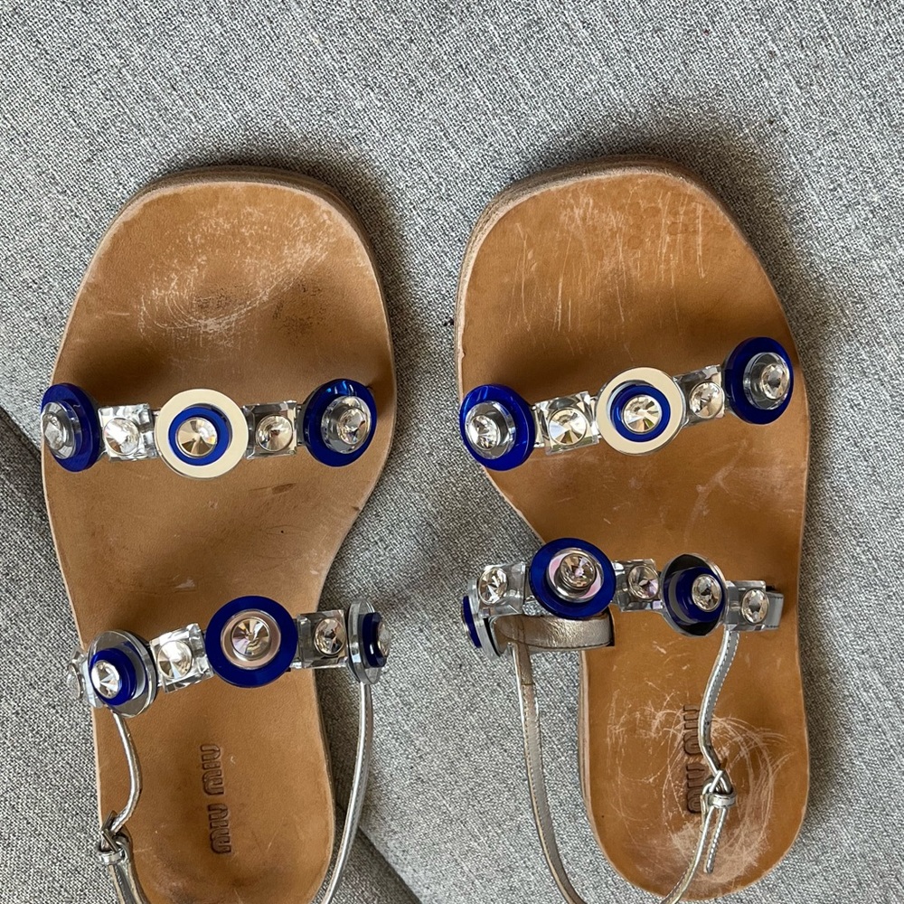 Miu Miu sandals size 7 leather